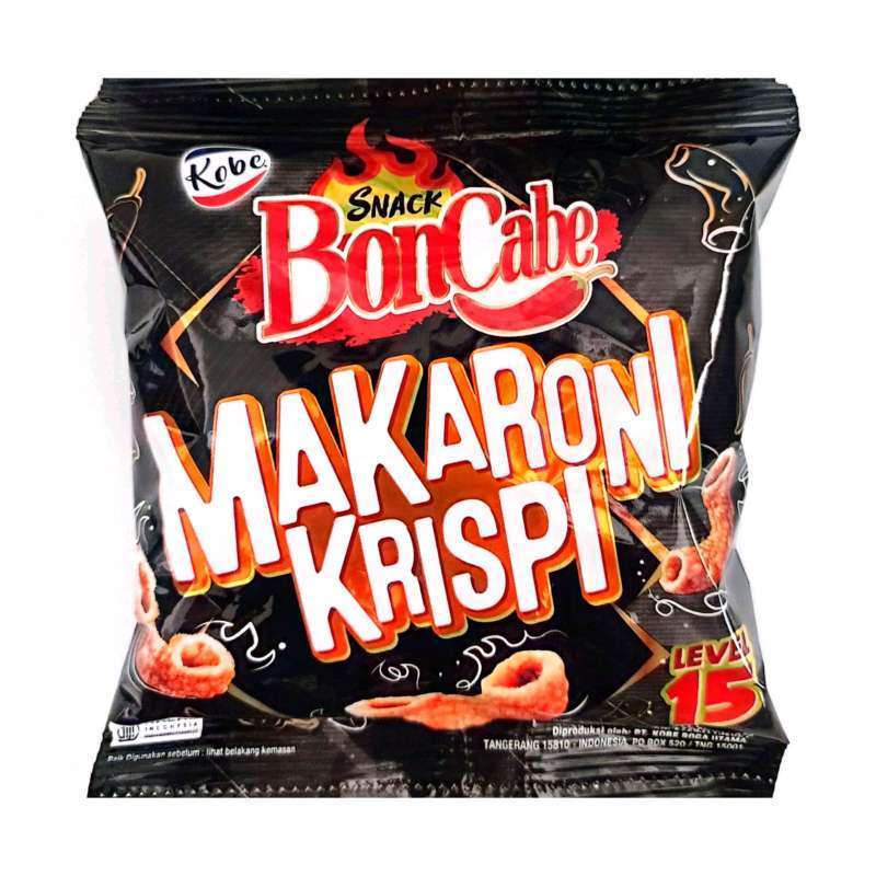 

KOBE Snack BonCabe Makaroni Kripsi Level 15 Mini 27gr