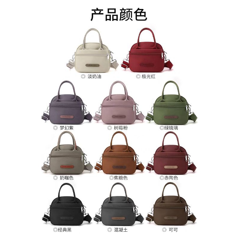 Jielshi Tas Selempang wanita Slingbag bag wanita bahan parasut premium