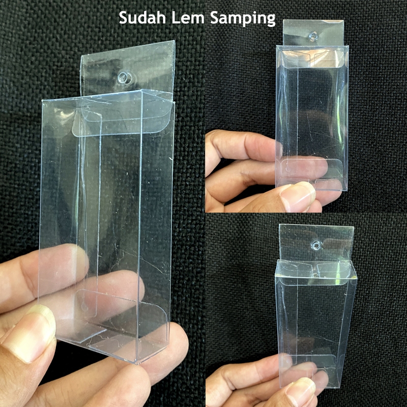 Mika Box Kemasan Lure Umpan Pancing 4x2x8 cm Tebal 0.25 micron Sudah Lem Samping Packaging Minnow So