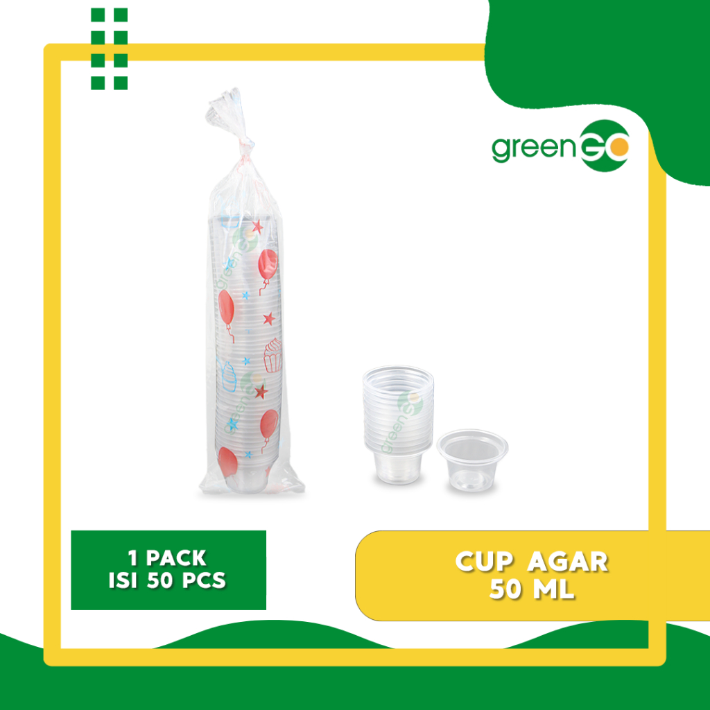 CUP PUDING AGAR AGAR 50ML ISI 50 PCS CUP AGAR KECIL CUP PUDING CUP AGAR-AGAR TEMPAT AGAR-AGAR