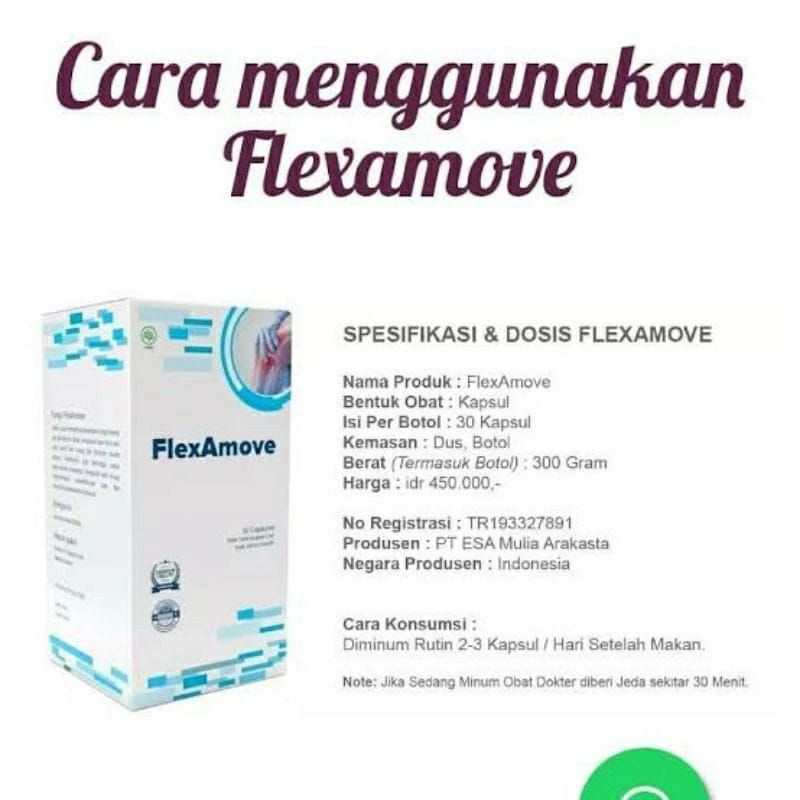 Flexamove - Obat Nyeri Sendi / Nyeri Tulang Herbal BPOM