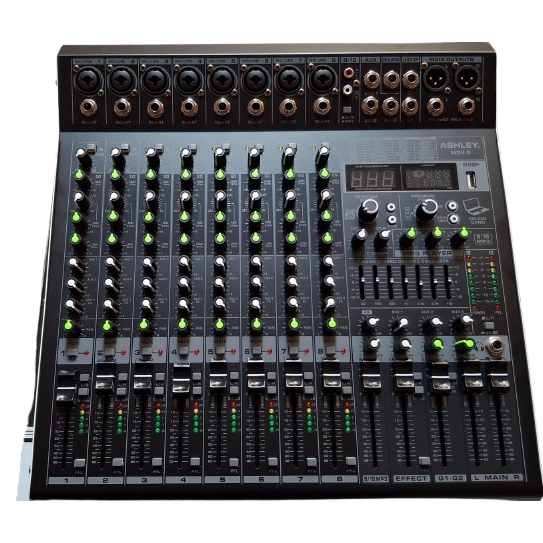 Mixer Ashley MDX8  mixer 8 channel MDX 8 original garansi resmi ashley