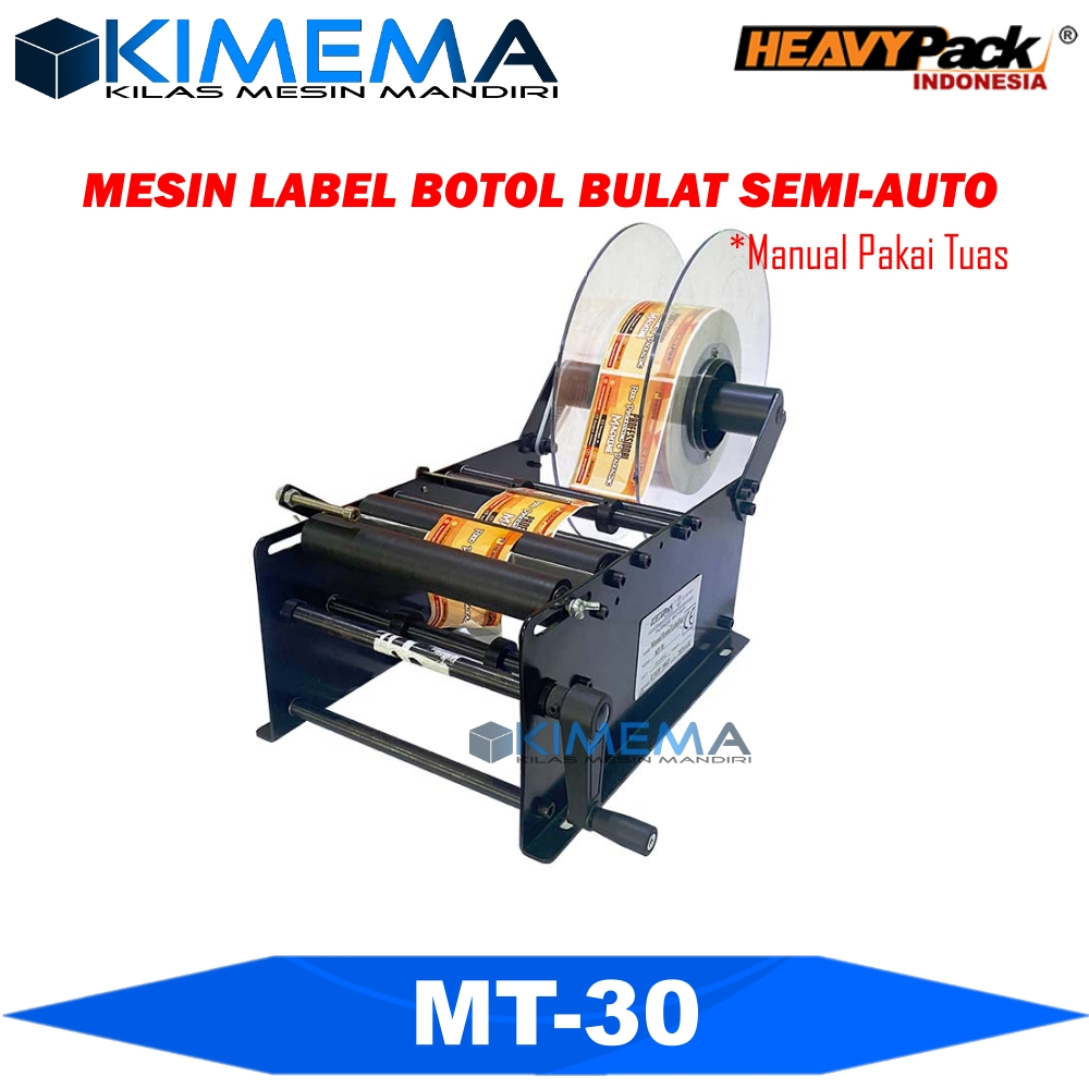

Mesin Label Untuk Botol Bulat Semi Automatic MT-30 Heavypack