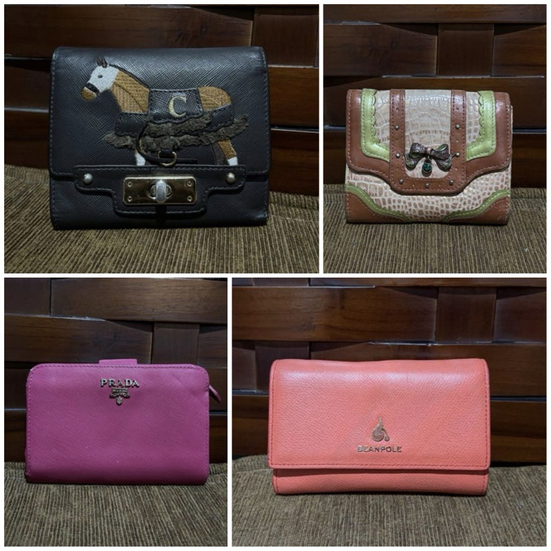 Dompet kulit asli kulas /wallet dompet lappalete cupcake, beanpole, issac, ala prada