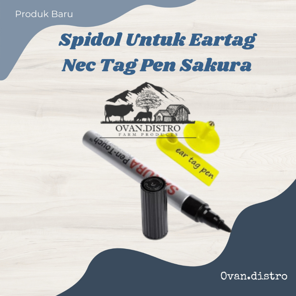 

cod Spidol Ear Tag SAKURA - Untuk Eartag Polos Permanent Tahan Air berkualitas