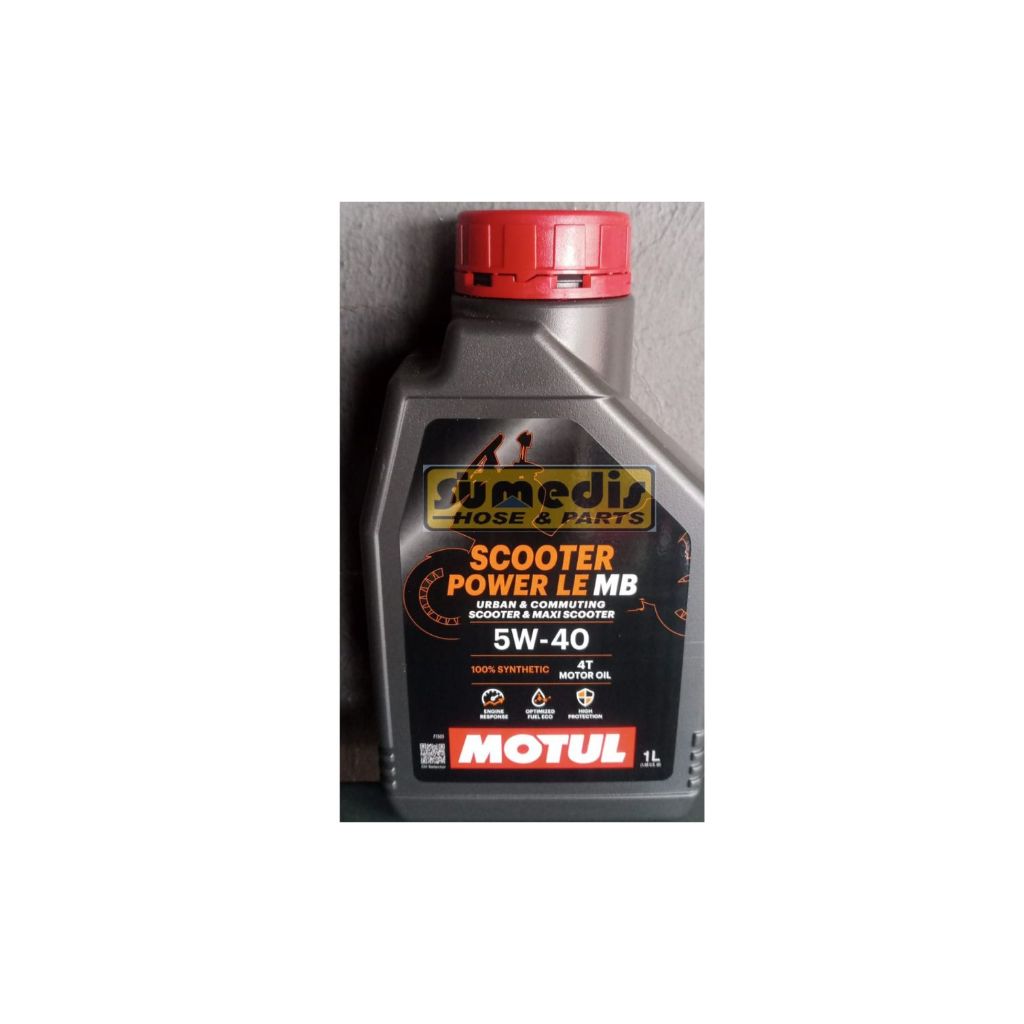 OLI BENSIN MOTOR 4 TAK MOTUL SCOOTER POWER LE 4T 5W40 1 Liter