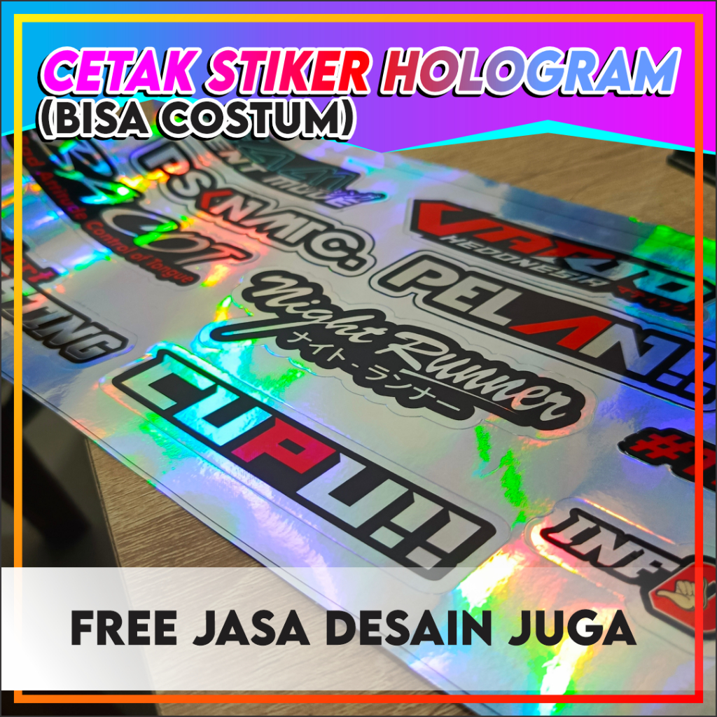 

Cetak Stiker Racing Hologram Satuan | Cetak Stiker Racing | Stiker Motor Hologram Keren | ( Minimal Order : 10 Pcs )
