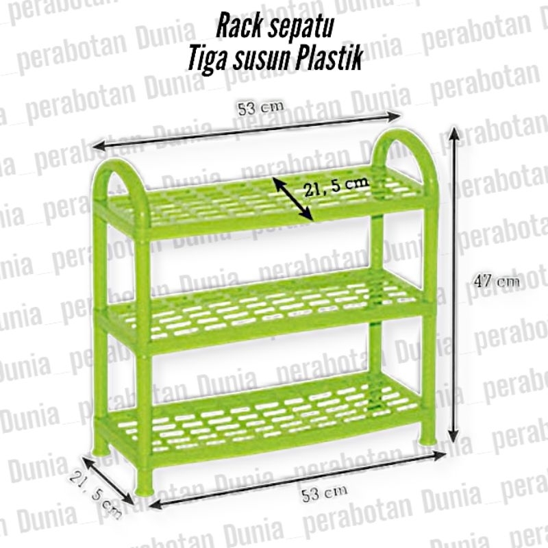 Rack sepatu tiga susun/ rak sepatu plastik| rak sepatu plastik/ rak sepatu