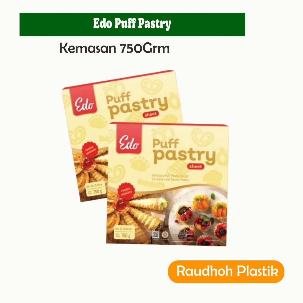 

Edo Mini Puff Pastry Sheet 750 gr Kulit Lembaran Adonan Pastri Halal Puff Pastry