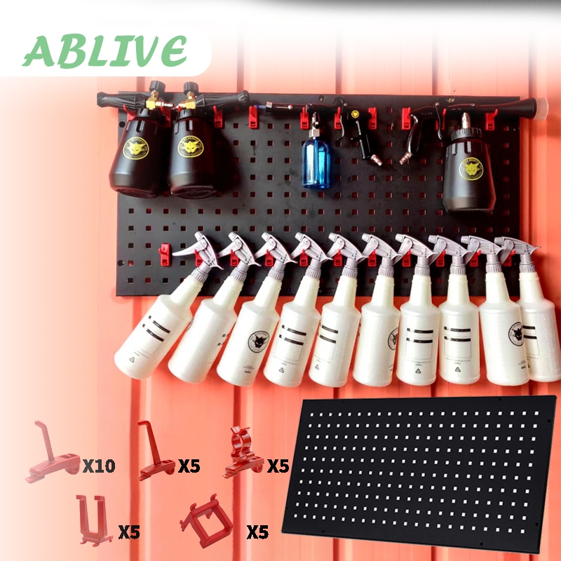 Rak Bengkel Perkakas Perlengkapan Rak Tool Wall Perforated Rack Tool Hanger Storage Multifungsi
