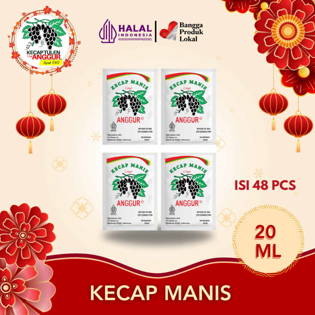 

Cap Anggur Kecap Manis Sachet 20ml x 48 pcs