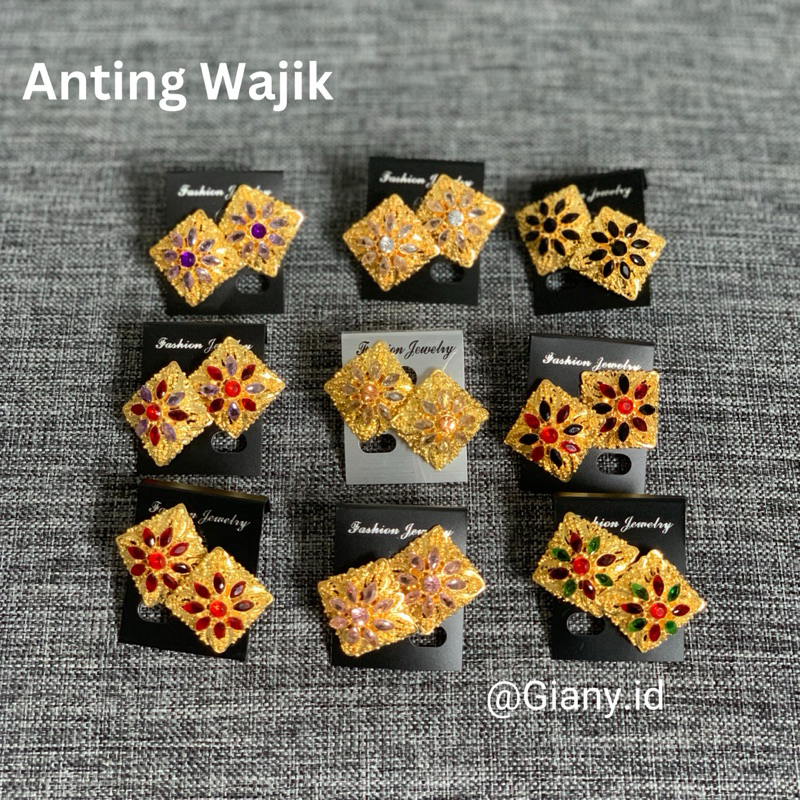 Anting Alpaka Wajik Scrup / Jepit / Alpaka Bali / Subeng Bali