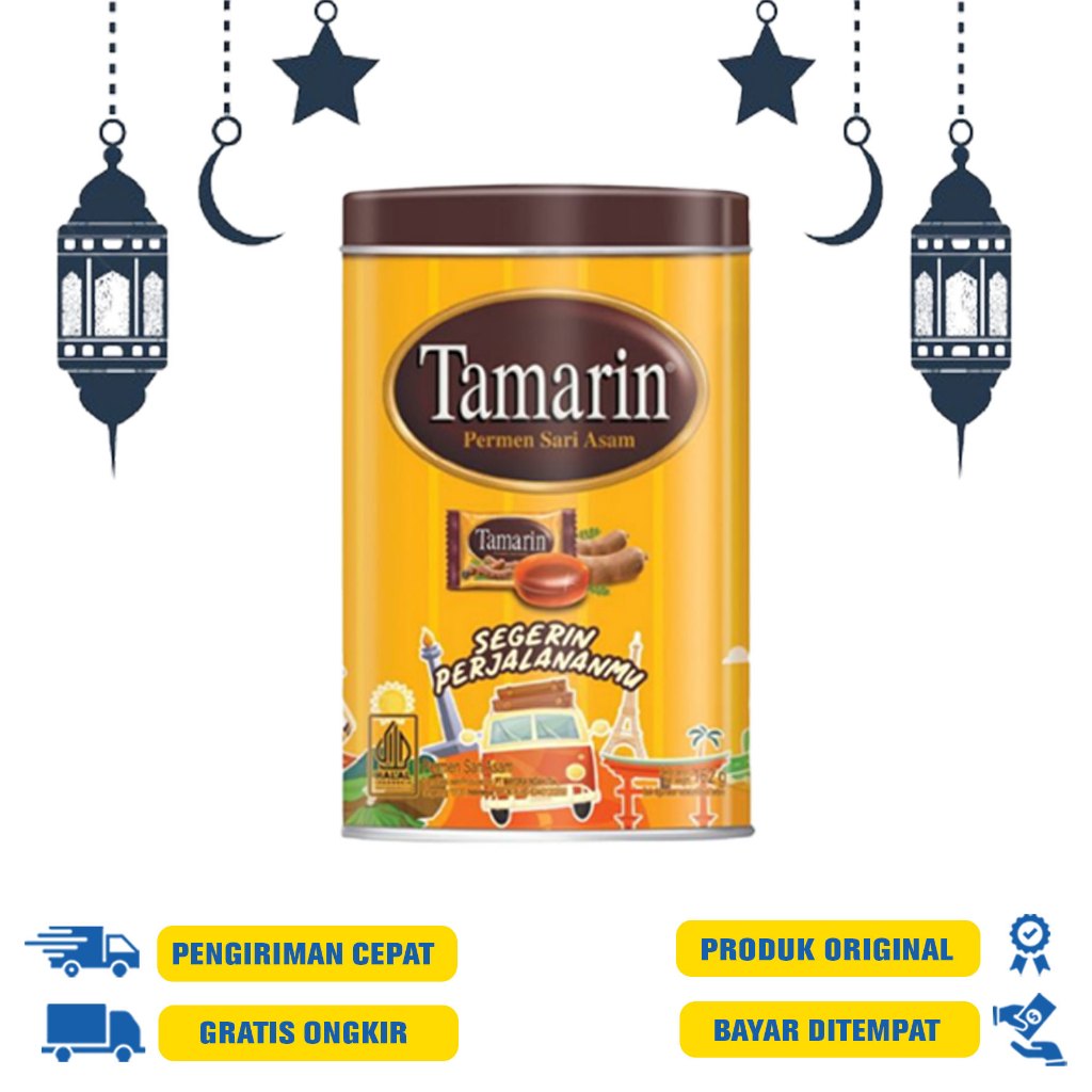 

Tamarin Permen Sari Asam Festive Kaleng 162 G.R - RAMADAN EDITION