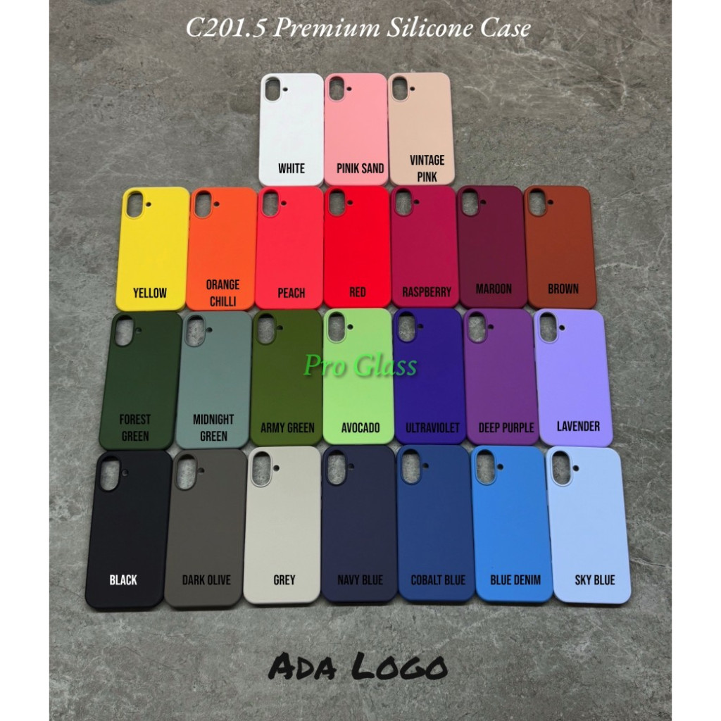 C201.5 Iphone 16 Plus 16 Pro 16 Pro Max Premium Silicone Leather Soft Case