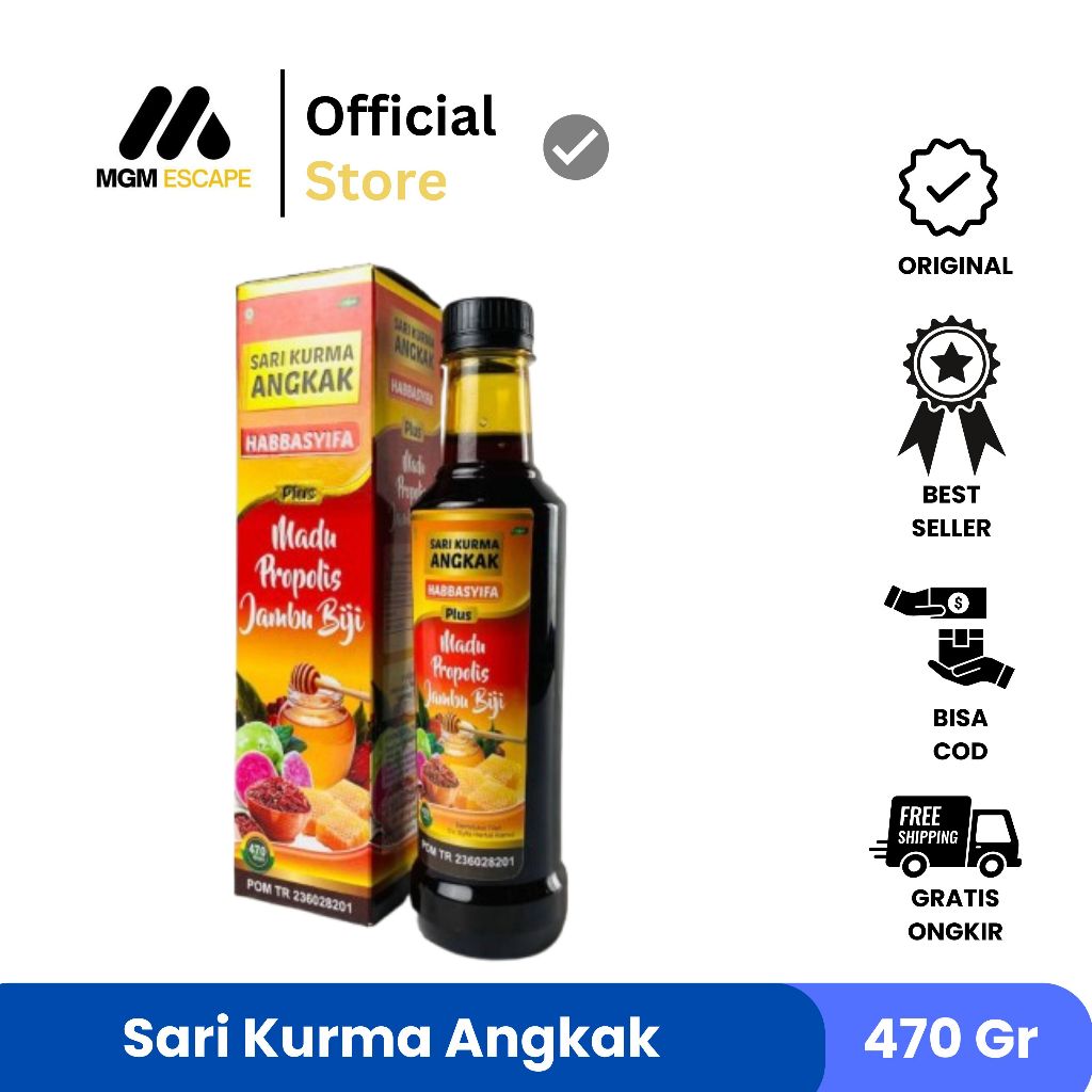 

Sari Kurma Madu Plus Angkak Plus Propolis Jambu Biji Plus Daun Ubi Jalar Darusyifa - Sari Kurma ASLI