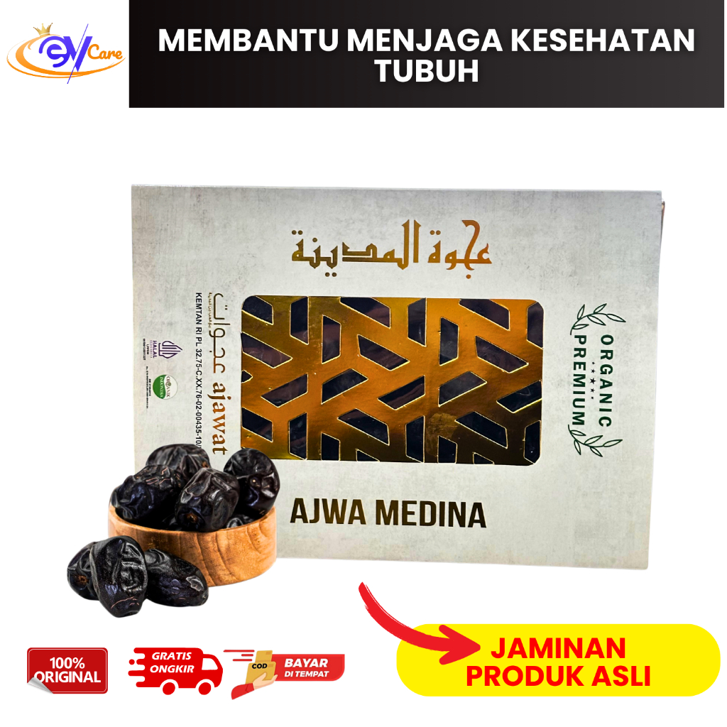 

Kurma Ajwa Madinah Premium Ajawat Palm Fruit Organic