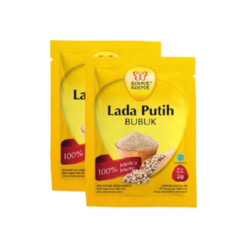 

Koepoe koepoe Lada putih bubuk 1 renceng 10 sachet