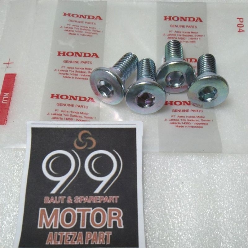 Original Baut Piringan Cakram Honda Beat Vario Satu Set (4 Pcs)