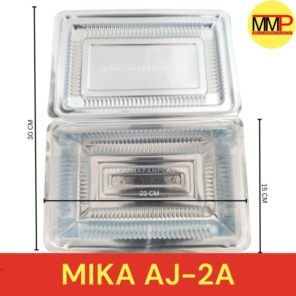 [50 pcs] Mika AJ 2A / Kotak Mika Makanan / Mika Kue 2A