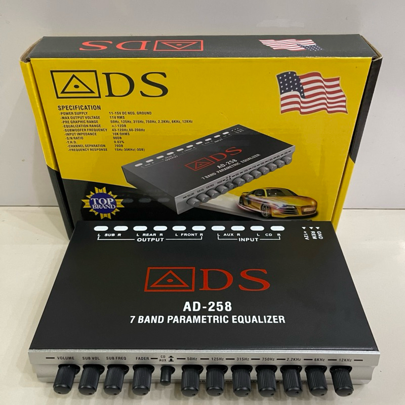 Pream Parametrik ADS AD 258 Pream ADS 7Band Parametrik Equalizer