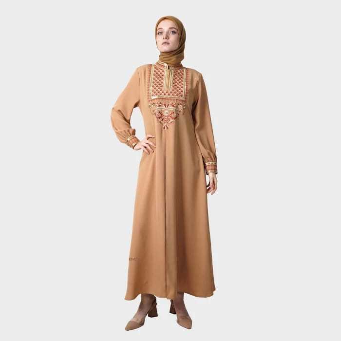 Hikmat Abaya A1234 Warna Black, Brown & White