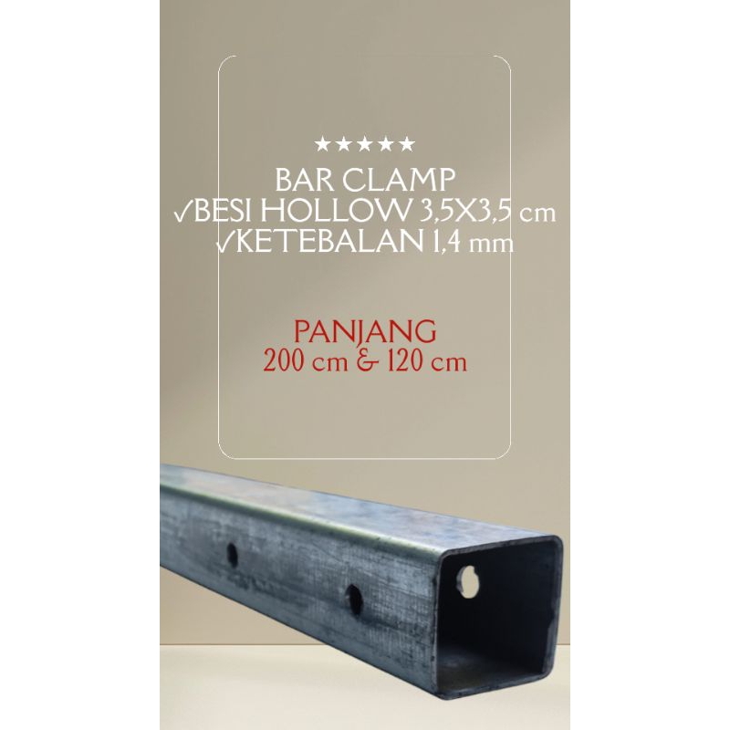 BAR BESI CLAMP KAYU, BAR BESI RAGUM KAYU, BAR BESI PRES KAYU HEAVY DUTY KUAT