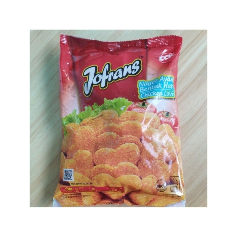 

Naget Ayam Jofrans Bentuk Hati | 500gr |