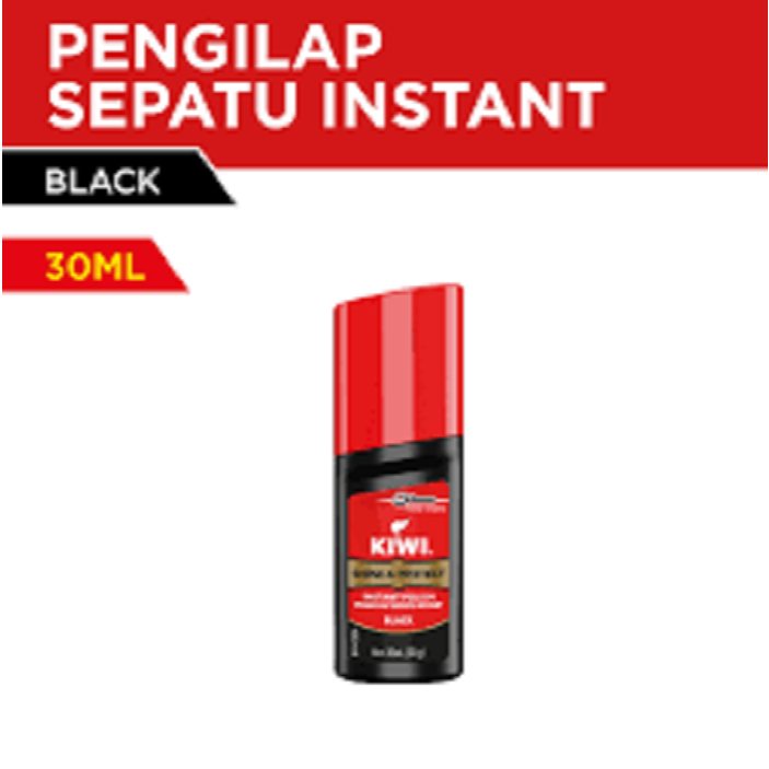 Semir Sepatu Kiwi Hitam Cair 30ml Botol