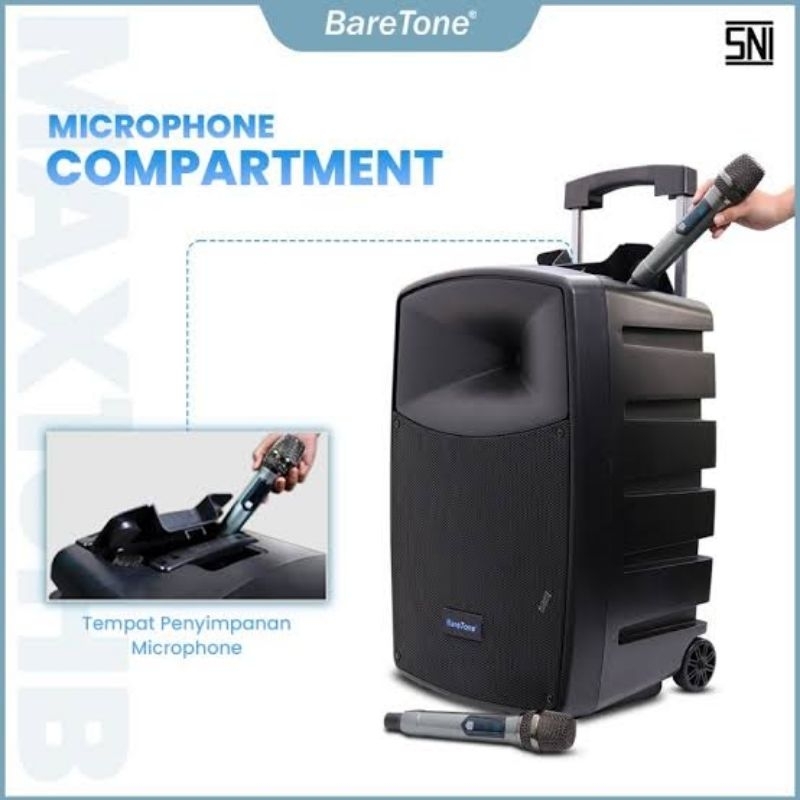 SPEAKER PORTABLE METTING BARETONE 10INCH MAX10HB