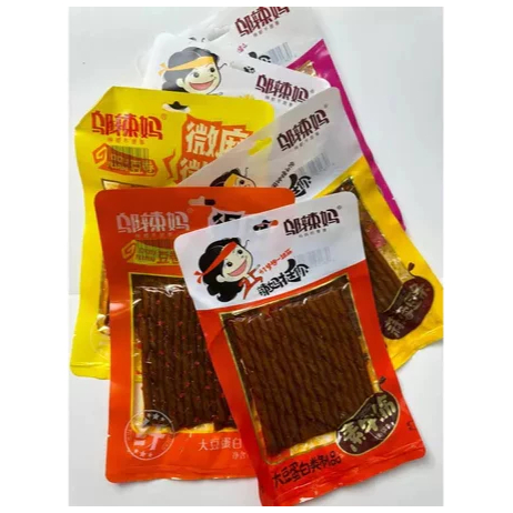 

Cemilan asyik snack china pedas aneka rasa 100g halal