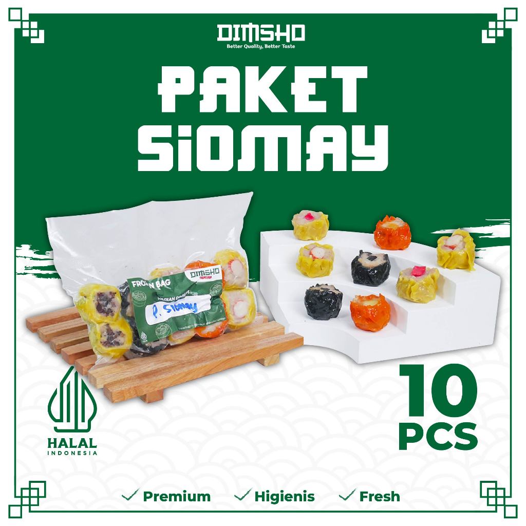 

PAKET SIOMAY DIMSHO II DIMSUM FROZEN PREMIUM HALAL II PAKET SIOMAY 10 PCS