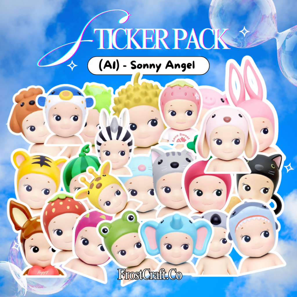 

COD✨ 25 Pcs Sticker Pack SONNY Lucu Aesthetic Vnyil Waterproof untuk Freebies Sticker Buku Journal Casing HP Laptop