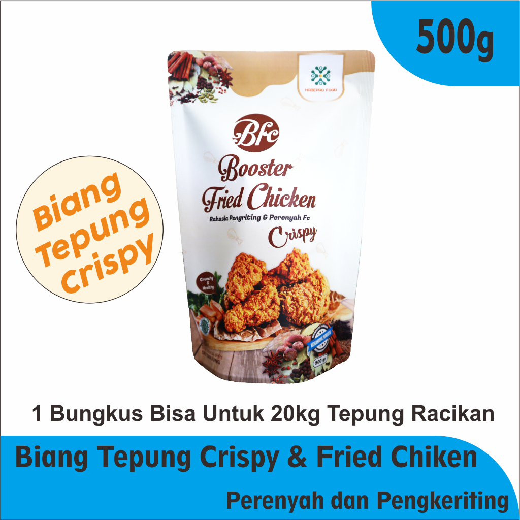 

Tepung Crispy - Tepung Krispi ‐ Krispy - Kentucky - Biang Fried Chicken - BOOSTER FRIED CHICKEN 500g