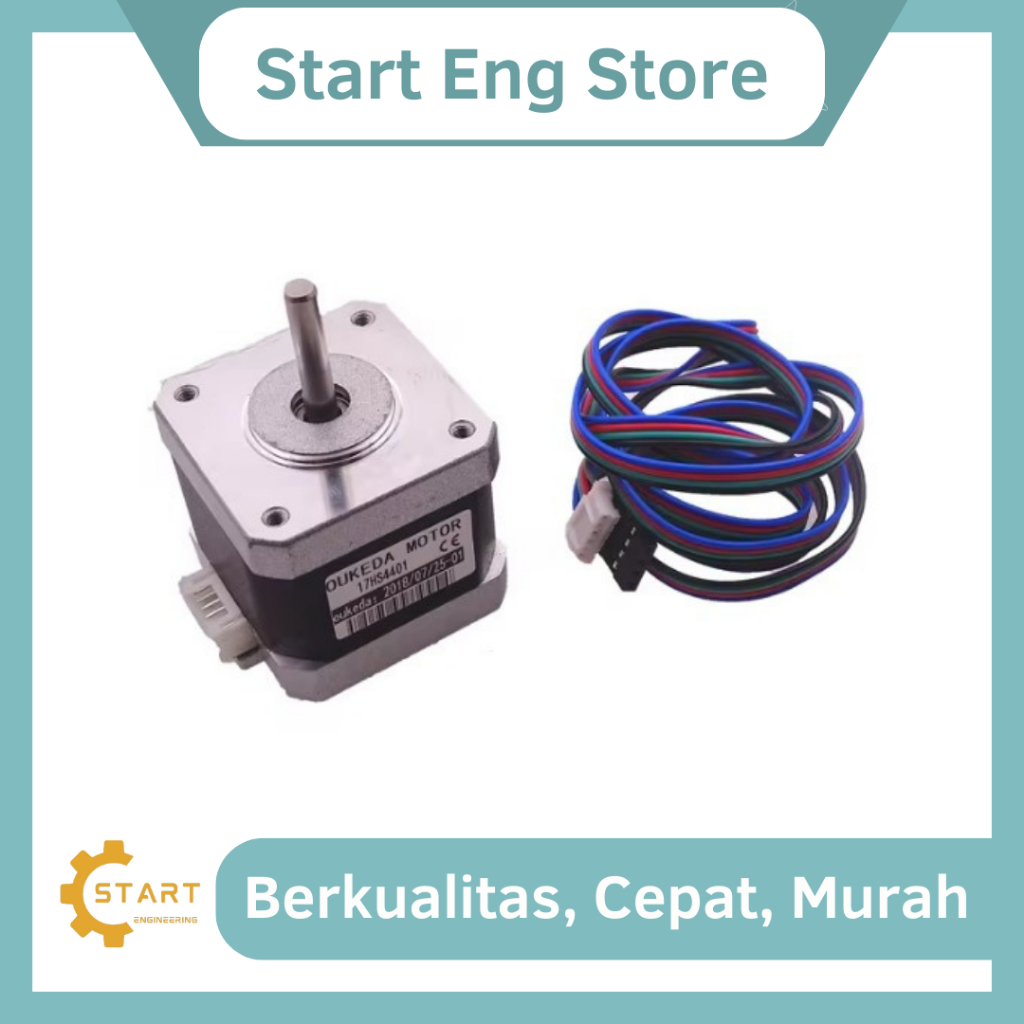 Usongshine Nema 17 17HS4401 Motor Stepper 42-40MM 12V 1.5A plus Kabel