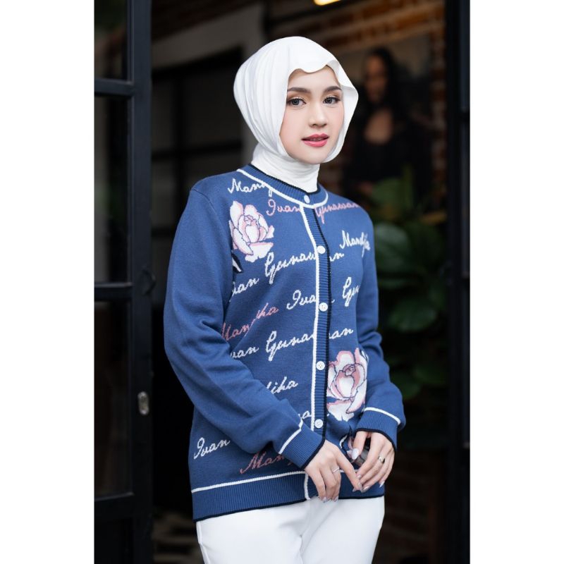 Cardigan Mandjha Ivan Gunawan Blouse - Alice Royal Blue