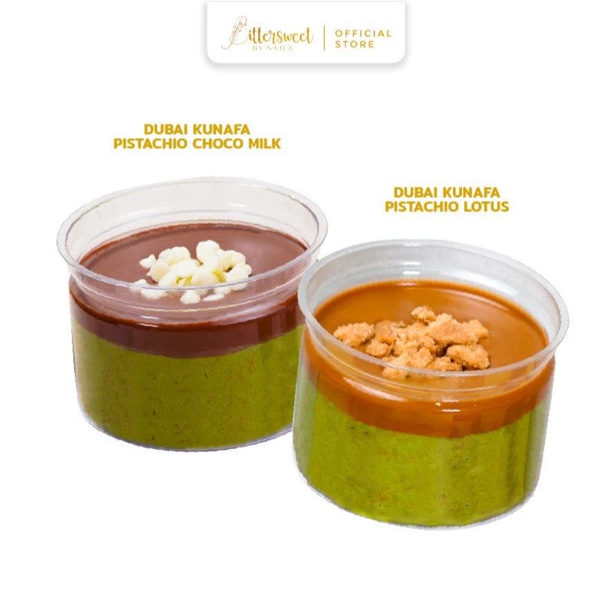

2 Dubai Kunafa Pistachio ( Choco Milk + Lotus ) ( New Year )