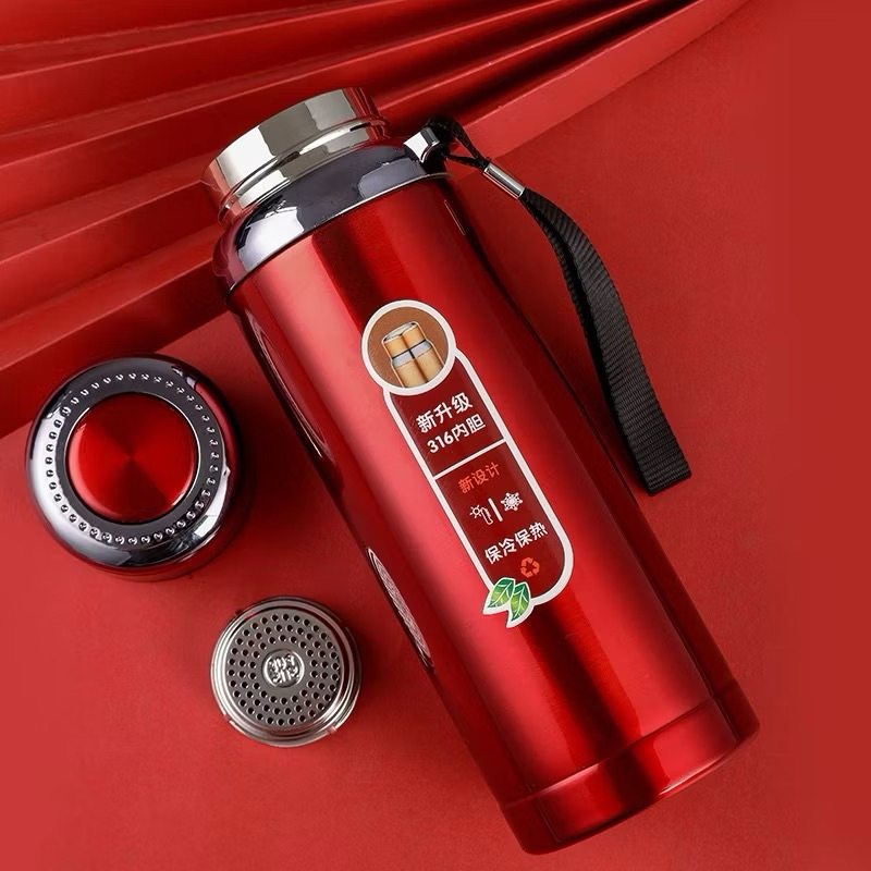 Thermos Suhu motif 800ML / 1000ML - Termos Led Temperature Motif Beruang 500ML Tahan Panas Stainless