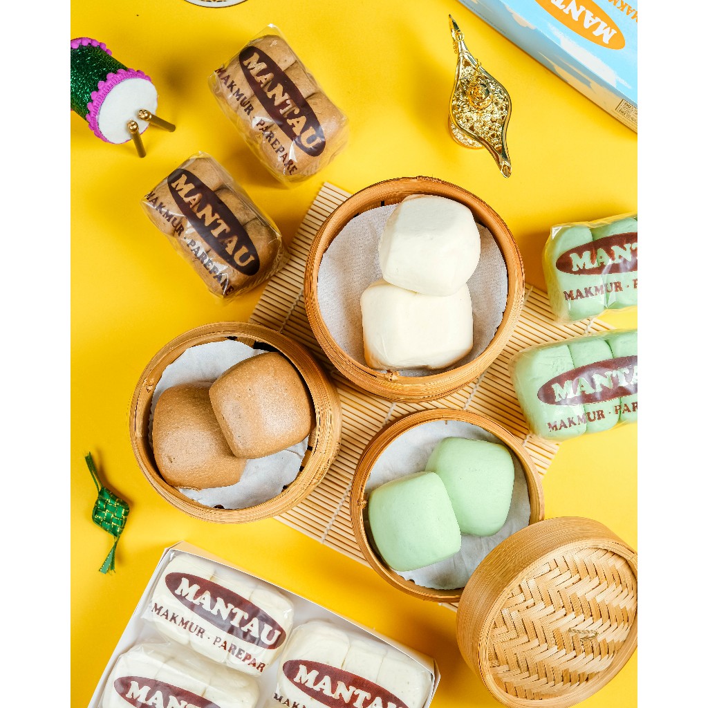21 pcs Roti Mantau Makmur Parepare – Mantou Kukus Lembut Khas Pare kemasan dus