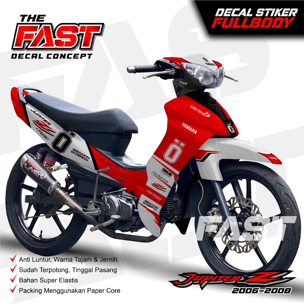 TERBARU decal stiker Jupiter Z Burhan Ohlins Racing sticker Jupiter Z Burhan variasi Jupiter Z Burha