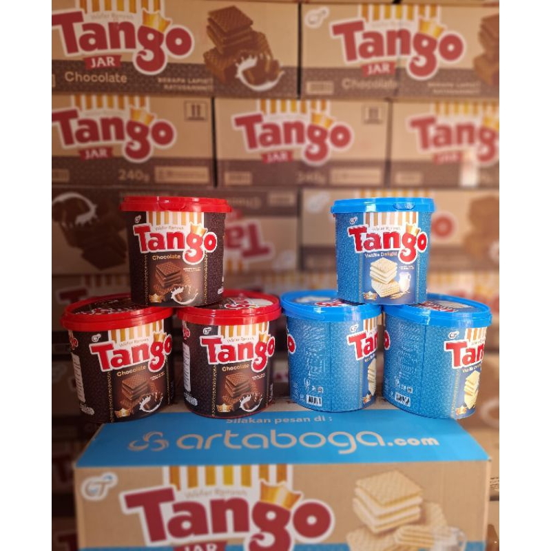 

Wafer tango toples rasa coklat dan vanila