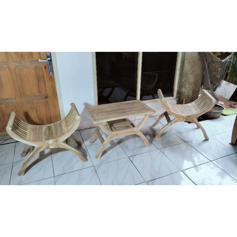 kursi teras Yuyu. kursi teras jati