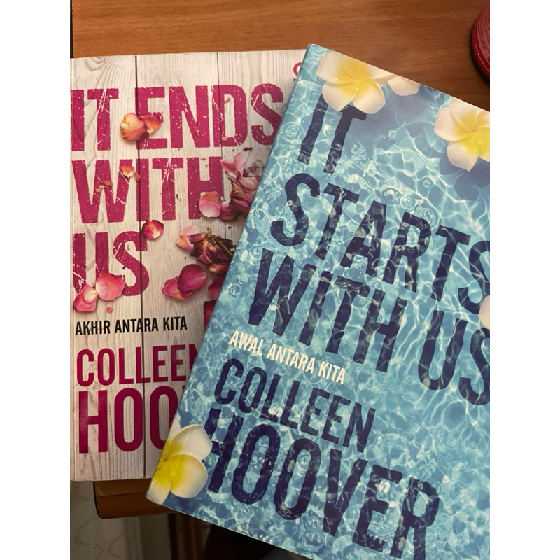 Novel It ends with us dan It starts with us preloved bekas