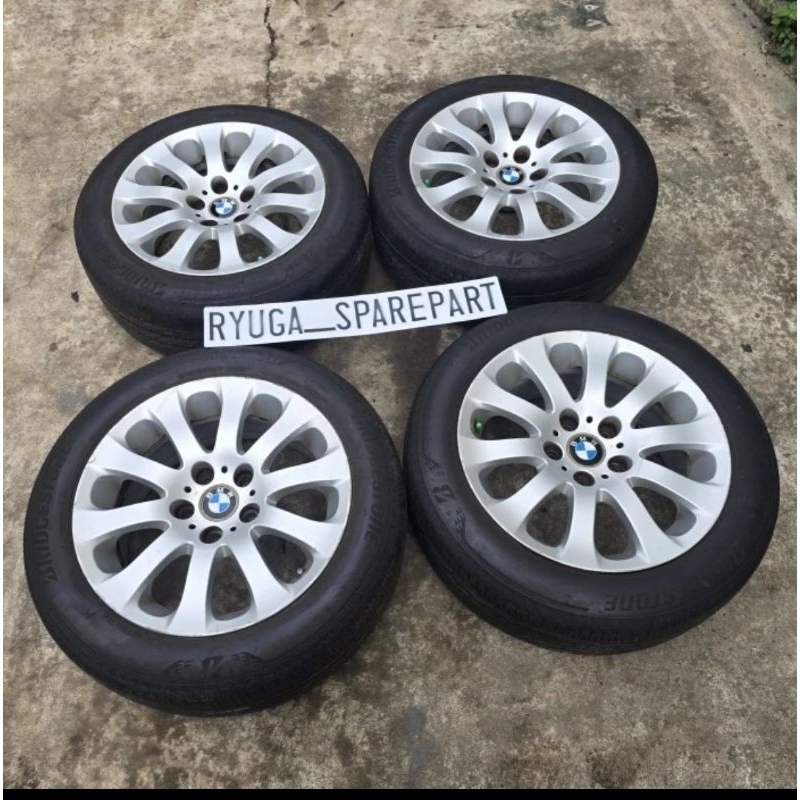 velg ring 17 8j EH style 159 + ban bridgestone original BMW E90 6765812