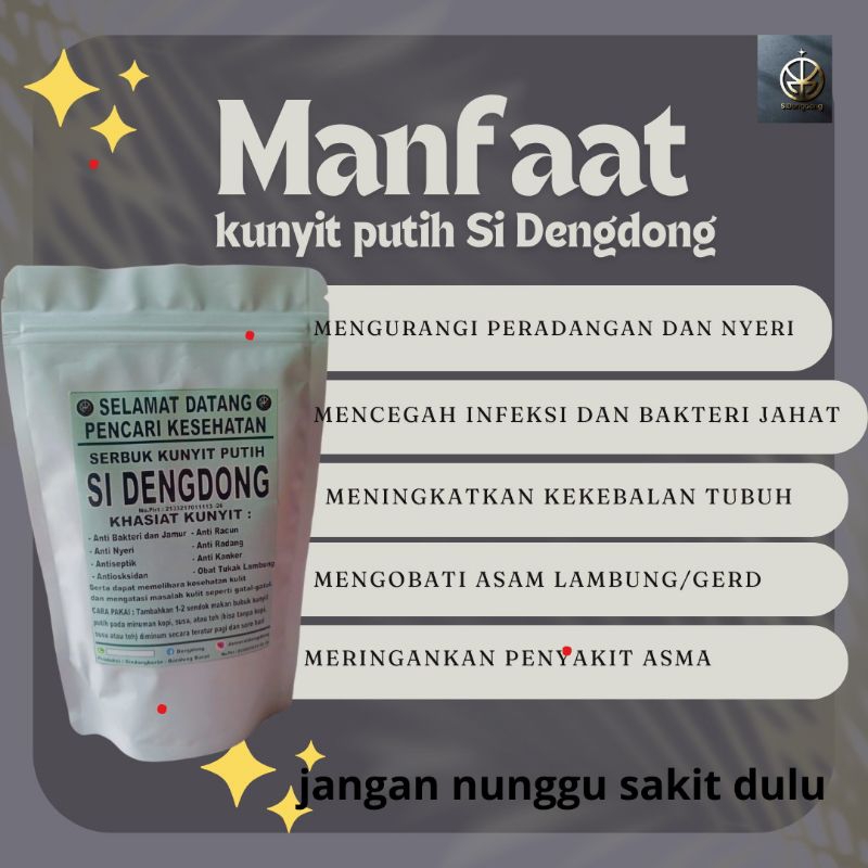 

sidengdong serbuk kunyit putih alami