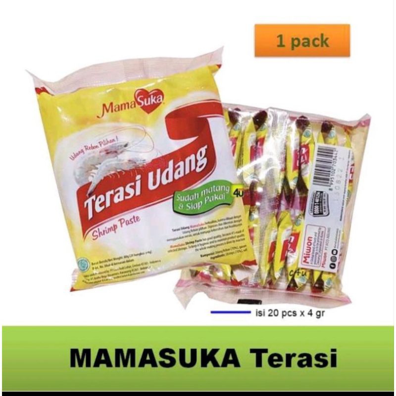 

Terasi Udang Mamasuka 20x4 gr