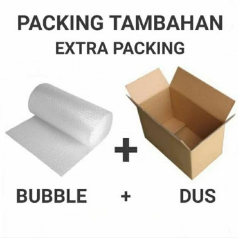 

Extra packing / Packing tambahan Kardus & Bubble Wrap Plastik Untuk Keamanan Pesanan