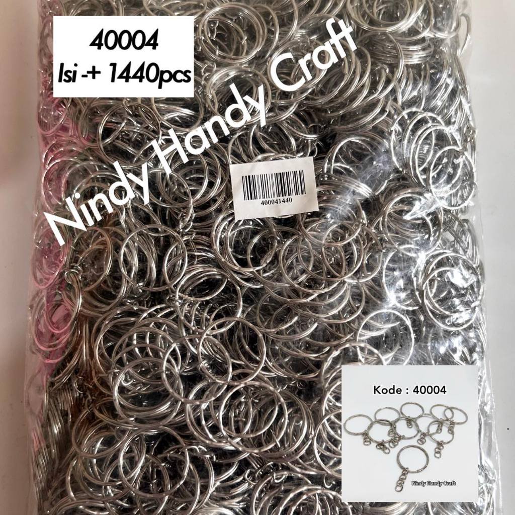 GROSIR 1440 PCS GANTUNGAN KUNCI 40004 - BAHAN RING GANTUNGAN KUNCI
