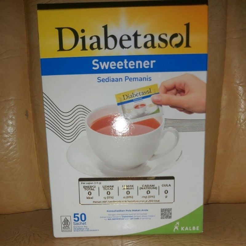 

Diabetasol Sweetener 75g (50sachet@1.5g)