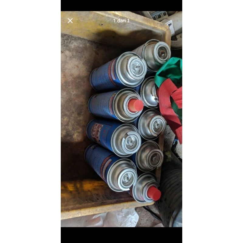 kaleng gas kosong