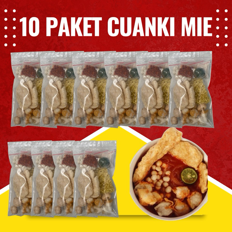 

10 BUNGKUS CUANKI MIE DENGAN KUAH KALDU ENAK DAN NIKMAT